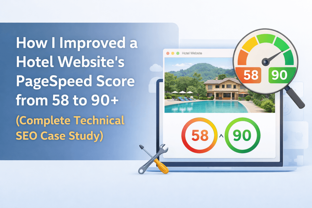 How I Improved a Resort Website’s PageSpeed Score from 58 to 90+