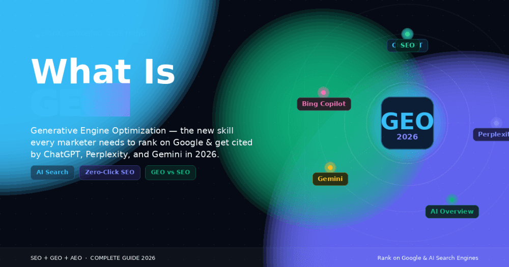 What Is GEO? The #1 Digital Marketing Trend of 2026 Explained Simply