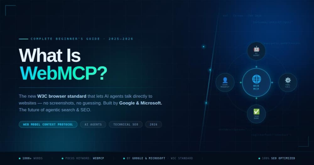 What Is WebMCP? The Complete Beginner's Guide to the Future of AI and the Web (2026)